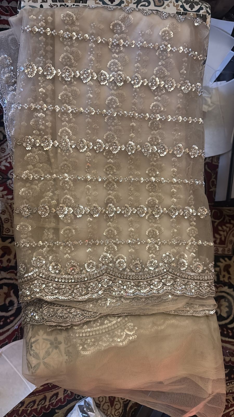 Luxurious PURE SILK GOLDEN SAREE with and Handwork PURE SILK GOLDEN SAREE