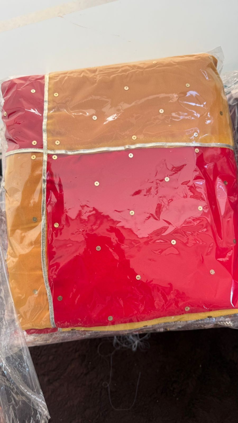 Luxurious PURE SILK RED GREEN SAREE with and Handwork PURE SILK RED GREENSAREE