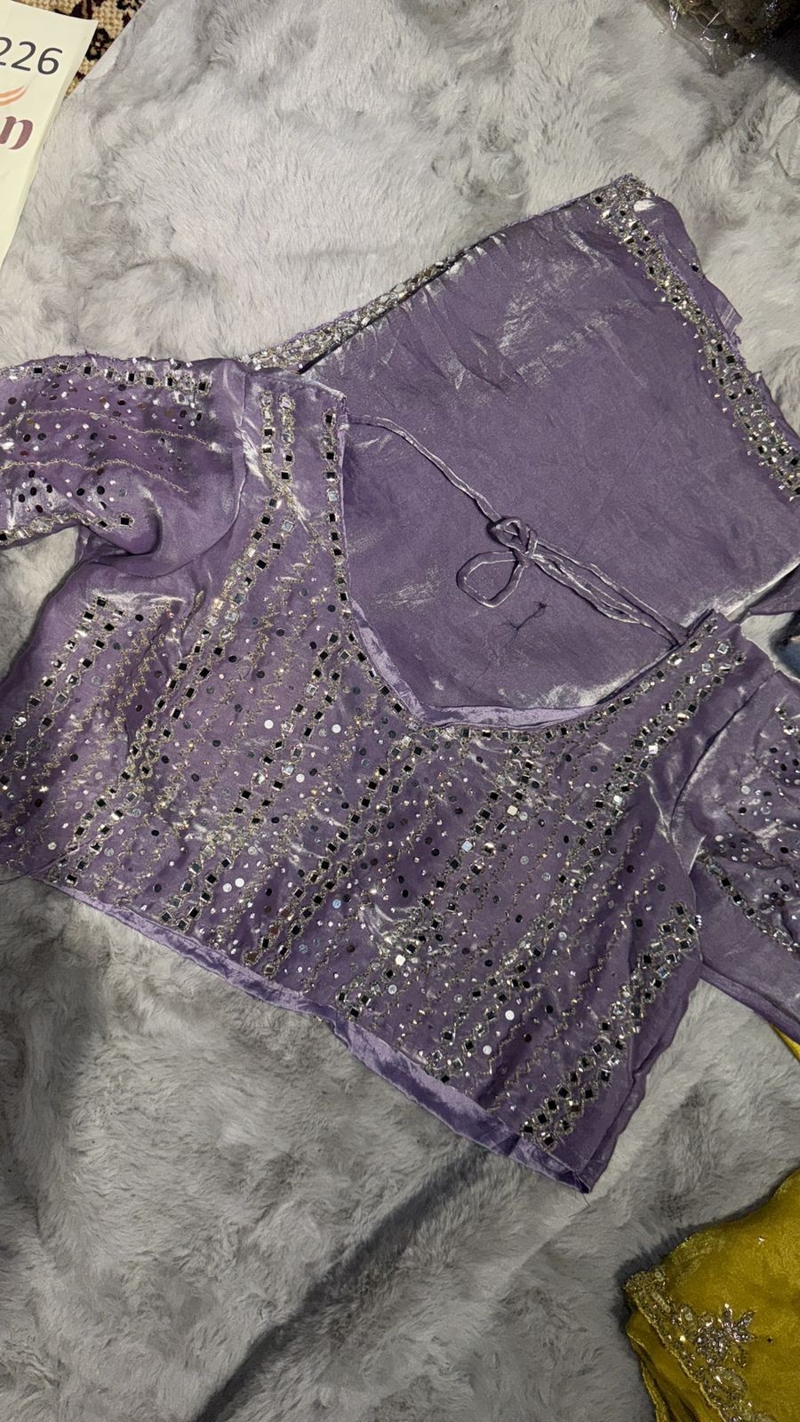 Luxurious PURE SILK PURPLE SAREE with and Handwork PURE SILK PURPLE SAREE